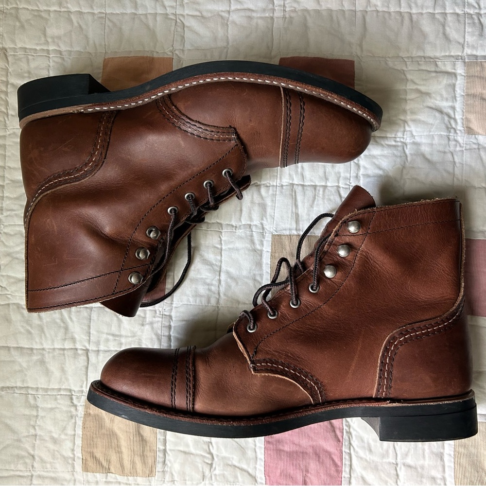 Red wing iron ranger leather boots - like new - Picture 5 of 8